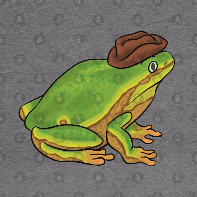 Cowboy Hat Frog #2 by danyellysdoodles